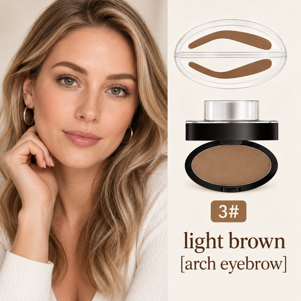 5-Second Brow Stamp Kit – Natural, Fuller-Looking Brows