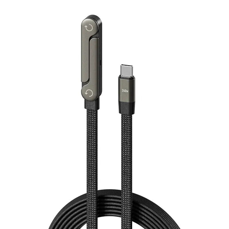 2-in-1 Invisible Holder Charger Cable|240w super fast charging Fast Charging Cord