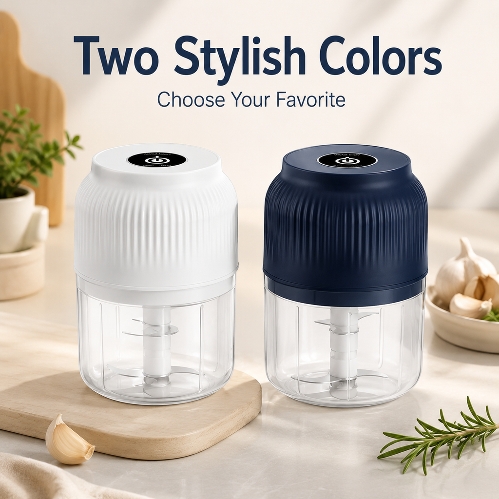 Mini Electric Food Chopper – One-Press Garlic & Veggie Prep 🍳🥕🧄
