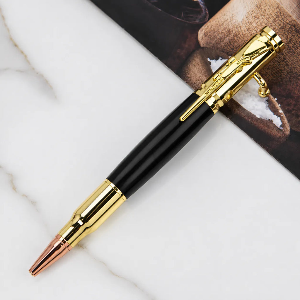 🖊Handcrafted by Jake Wilson 🖊 Bolt-Action Wooden Pen™ | Real Wood & Precision Metalwork