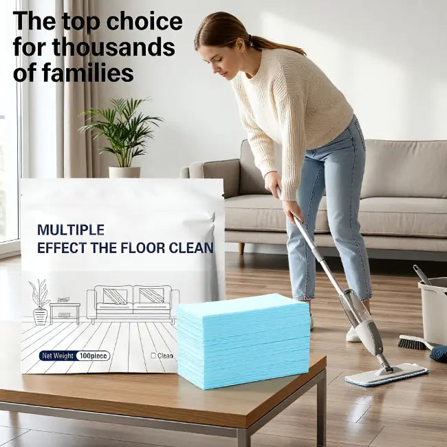 💧100 Piece Floor Cleaning Tablets Multi-Surface Cleaner for Hardwood Laminate Tile & RV Walls Antibacterial Deodorization Maintenance