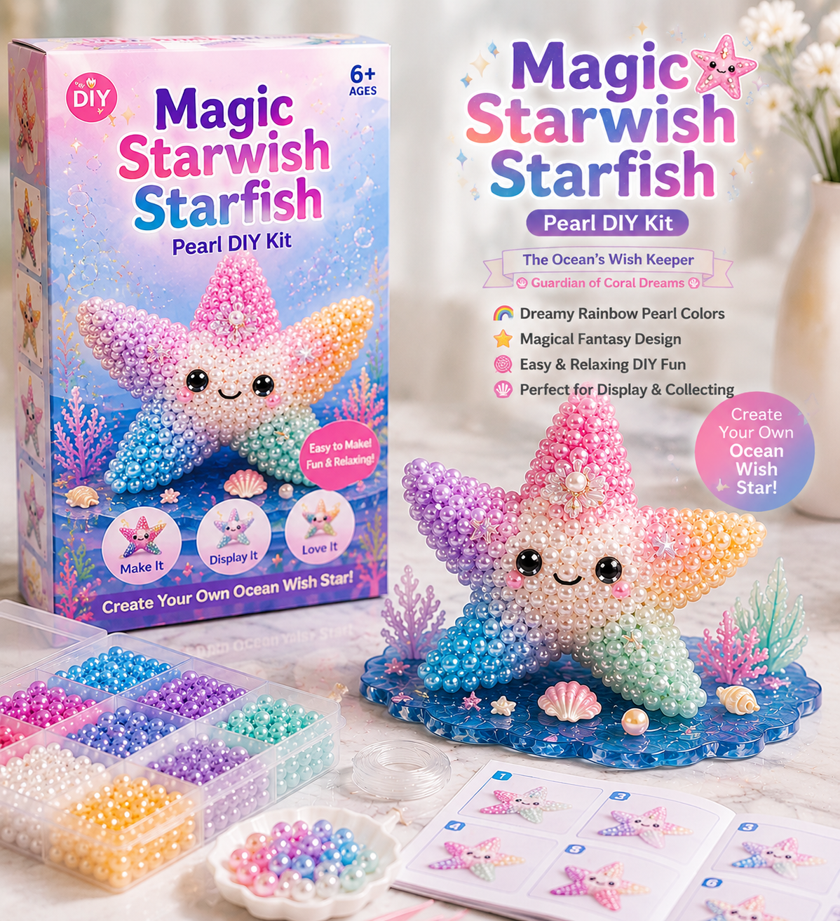12 Magical Ocean Friends DIY Kit – Create Your Own Adorable Sea Creatures!
