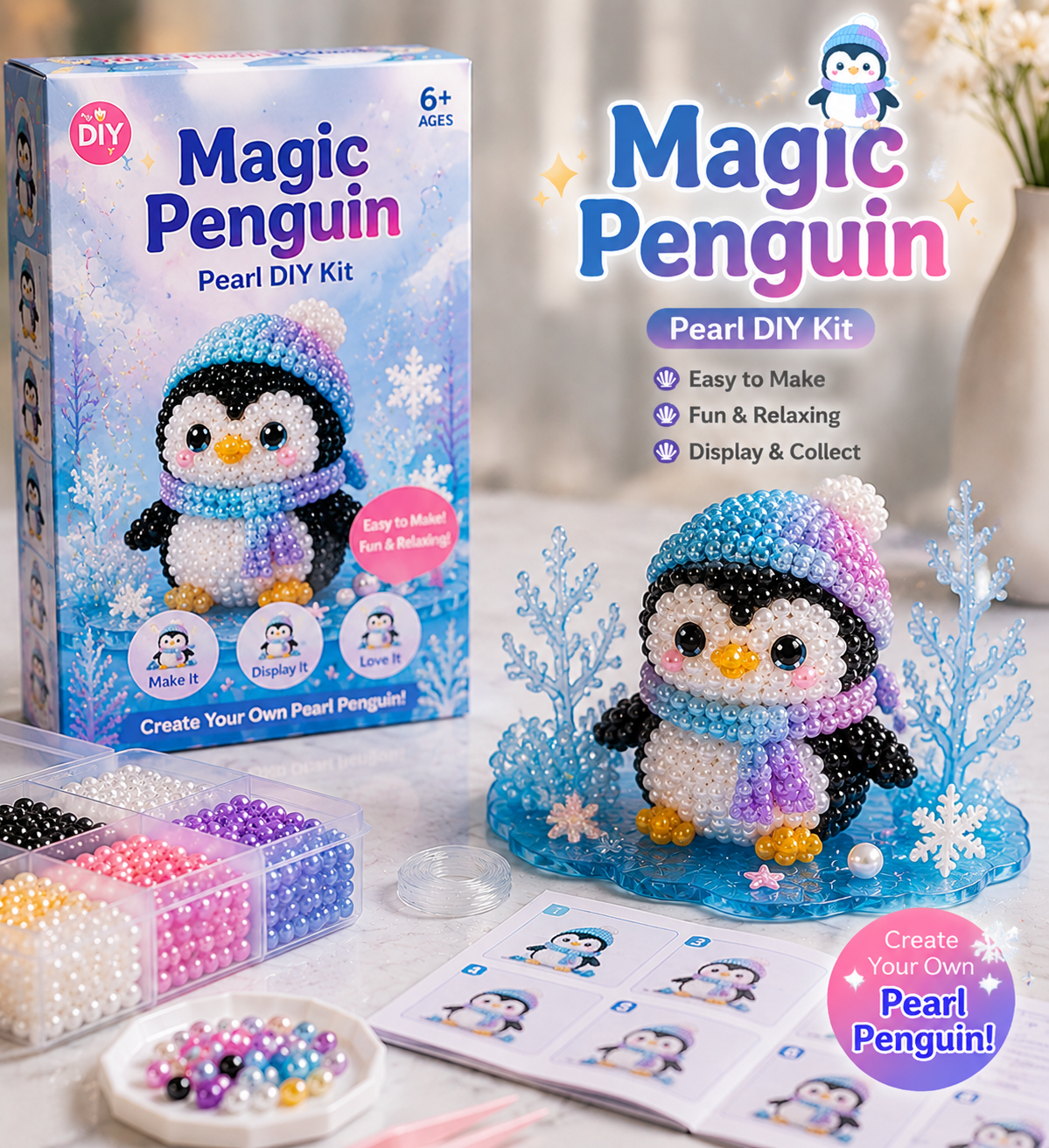 12 Magical Ocean Friends DIY Kit – Create Your Own Adorable Sea Creatures!