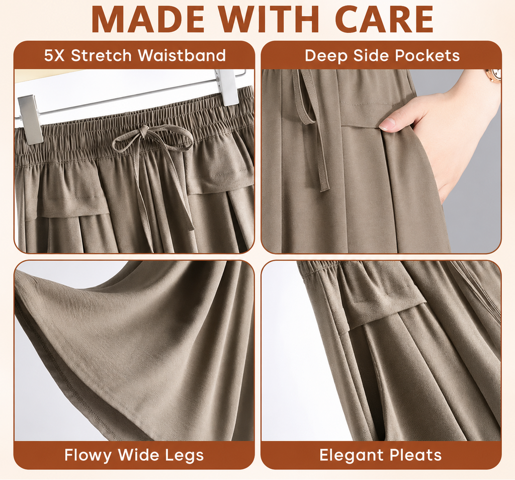 Relaxed Wide-Leg Cropped Culottes