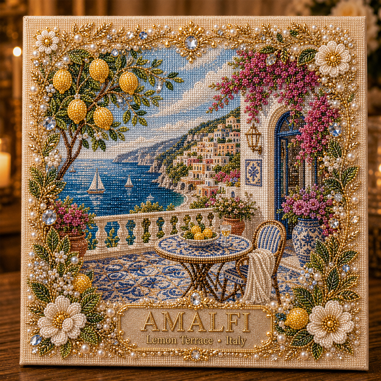 Dream Destinations Pearl Art DIY Kit – Create Your Own Sparkling Escape