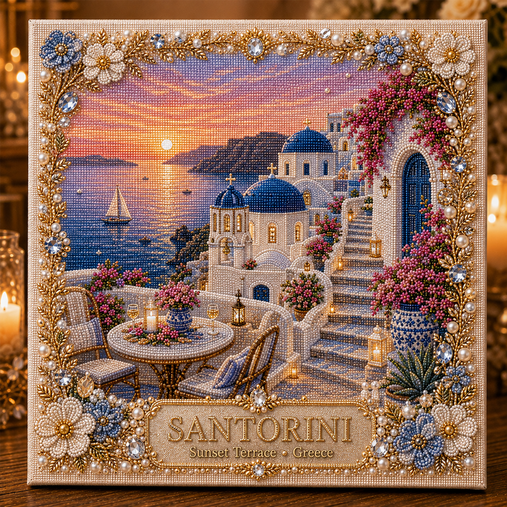 Dream Destinations Pearl Art DIY Kit – Create Your Own Sparkling Escape