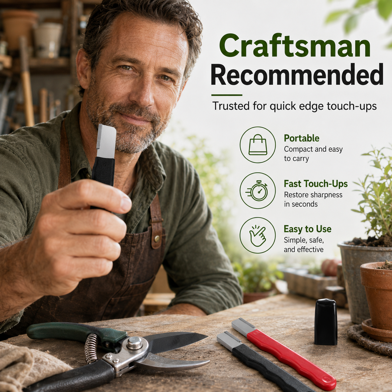 🔪 3-in-1 Knife Sharpener – Restore Blades Fast