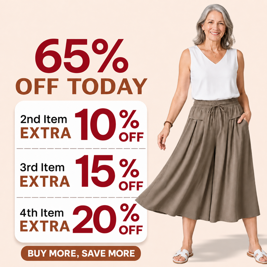 Relaxed Wide-Leg Cropped Culottes
