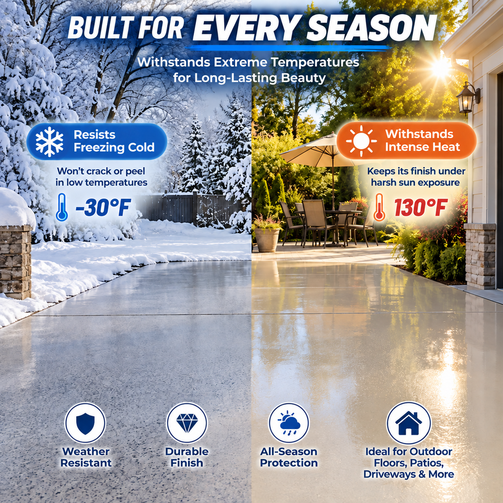 ✨ High-Gloss Self-Leveling Epoxy Floor Coating – Transform Garages, Basements, Courtyard & Workshops