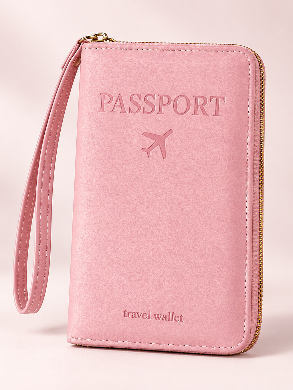✈️RFID Blocking Passport Holder Travel Wallet, Holds Multiple Passports & Documents with Wrist Strap