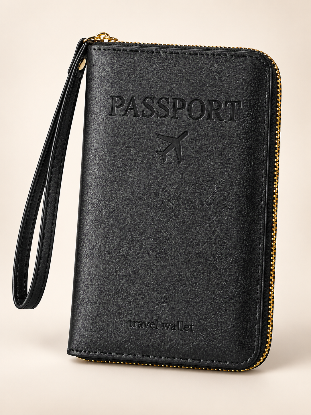 ✈️RFID Blocking Passport Holder Travel Wallet, Holds Multiple Passports & Documents with Wrist Strap