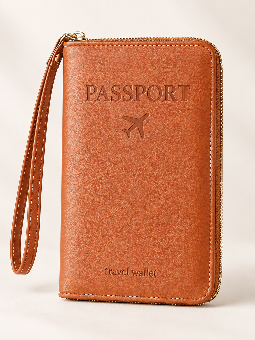 ✈️RFID Blocking Passport Holder Travel Wallet, Holds Multiple Passports & Documents with Wrist Strap