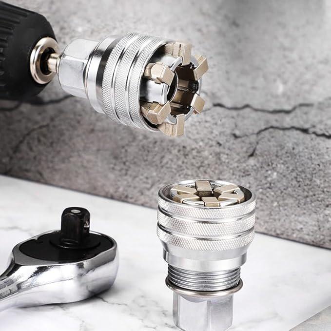 🔧 Universal Socket Wrench – One Tool for All Repairs, Works with Drills & Ratchets
