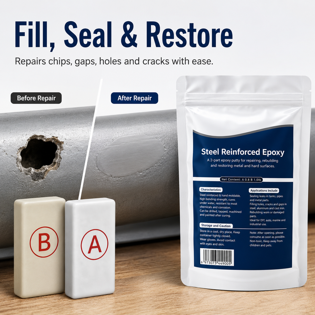 🏠Steel Reinforced Epoxy Repair Putty