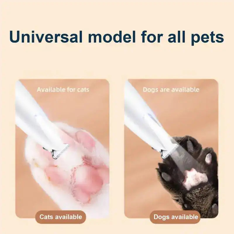 ✂️🐾Precision Pet Trimmer – Safe Grooming for Paws, Eyes & Tail with LED Light