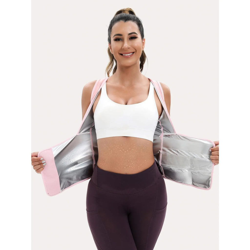 🏃‍➡️🏋️‍♀️ Women's Sweat Compression Shapewear Vest - Athletic Active Tops