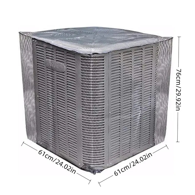 Durable Air Conditioner Cover, Full Mesh AC Protector, Heavy-Duty Outdoor Protection, All-Season Use, AC Covers, AC Covers For Outside