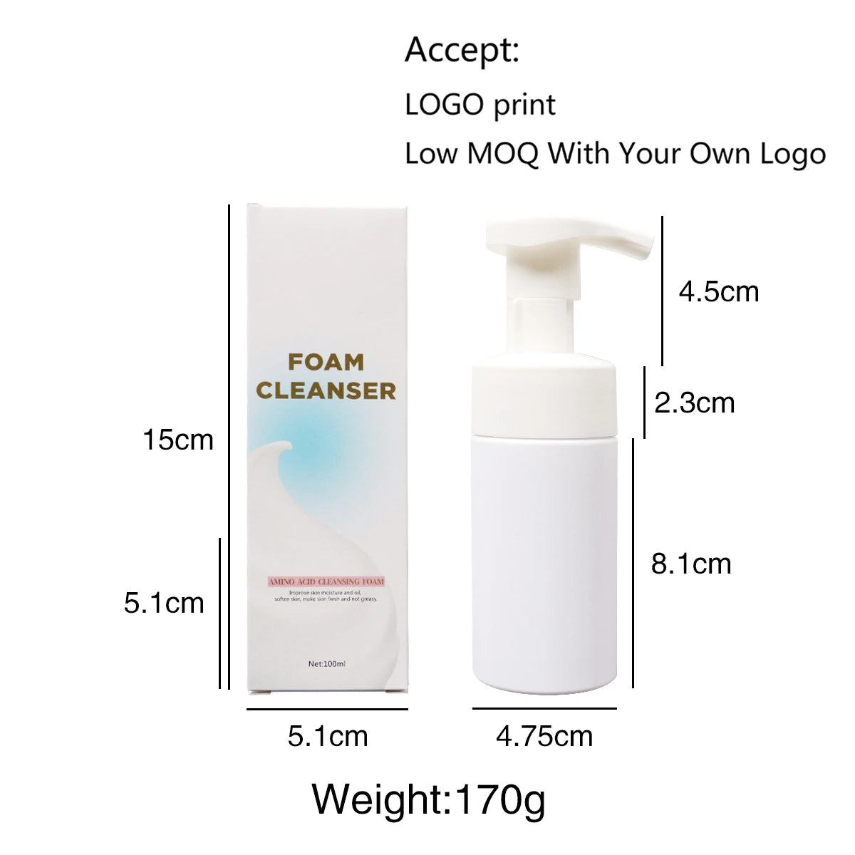 Make Your Brand Foam Cleanser   Makeup Facial Foam Face Cleanser