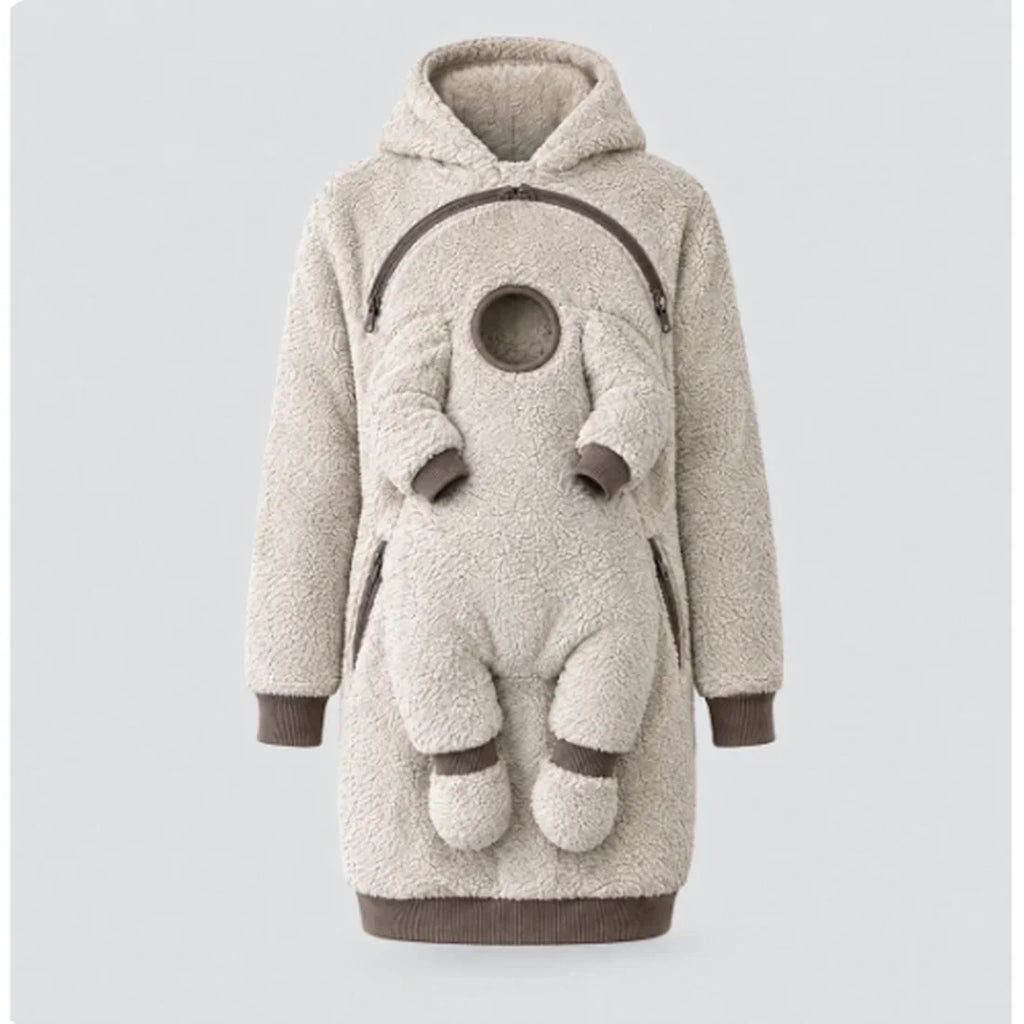 💝SnugNest™ 2-in-1 Baby Carrier Hoodie – Built-In Support, No Buckles & Cozy Warmth