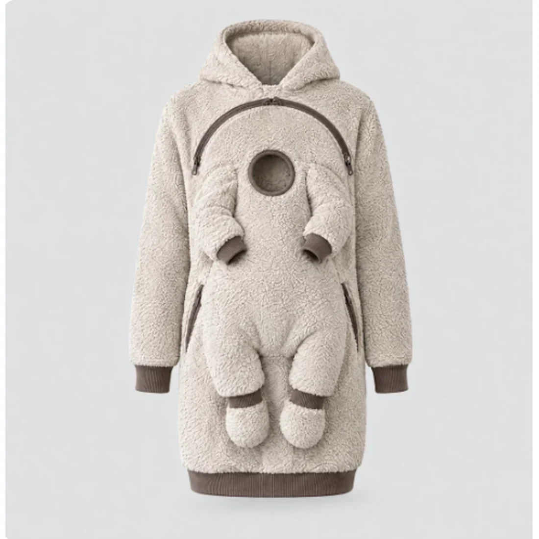 💝SnugNest™ 2-in-1 Baby Carrier Hoodie – Built-In Support, No Buckles & Cozy Warmth