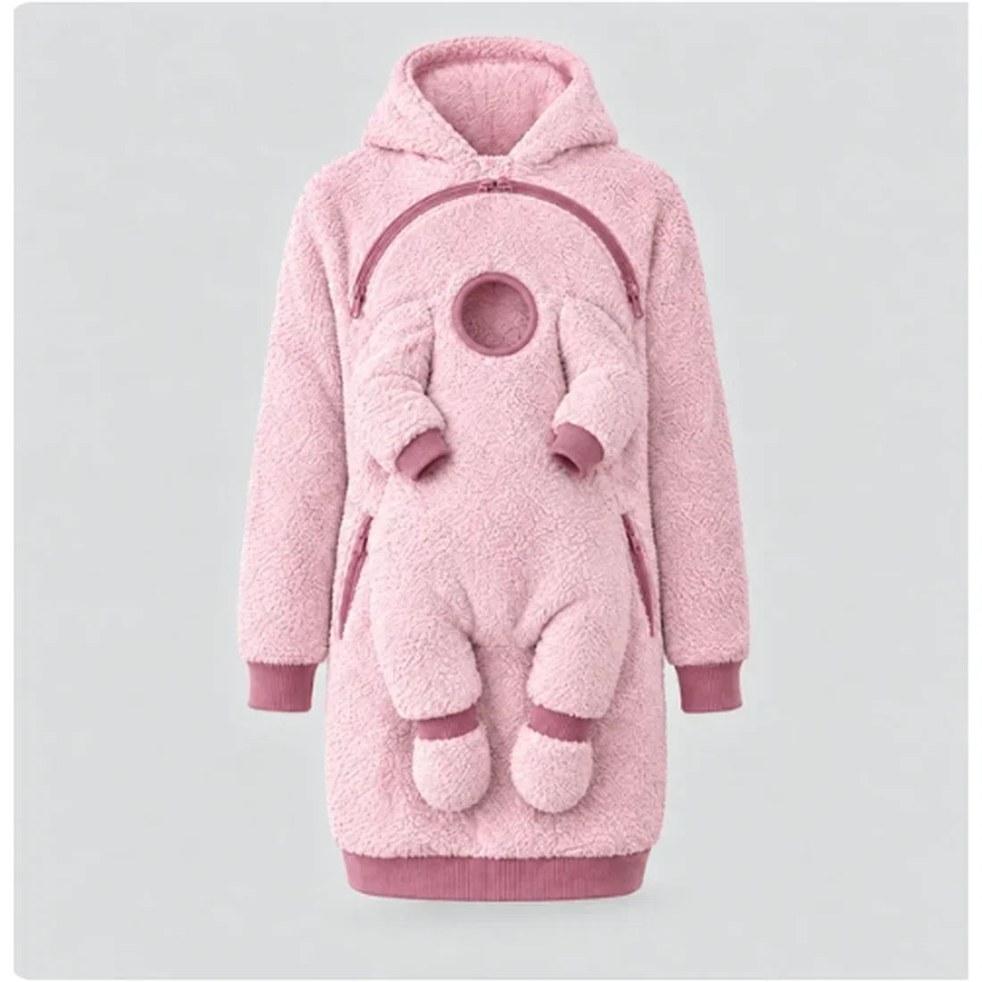 💝SnugNest™ 2-in-1 Baby Carrier Hoodie – Built-In Support, No Buckles & Cozy Warmth