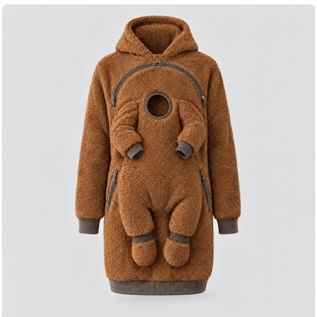 💝SnugNest™ 2-in-1 Baby Carrier Hoodie – Built-In Support, No Buckles & Cozy Warmth