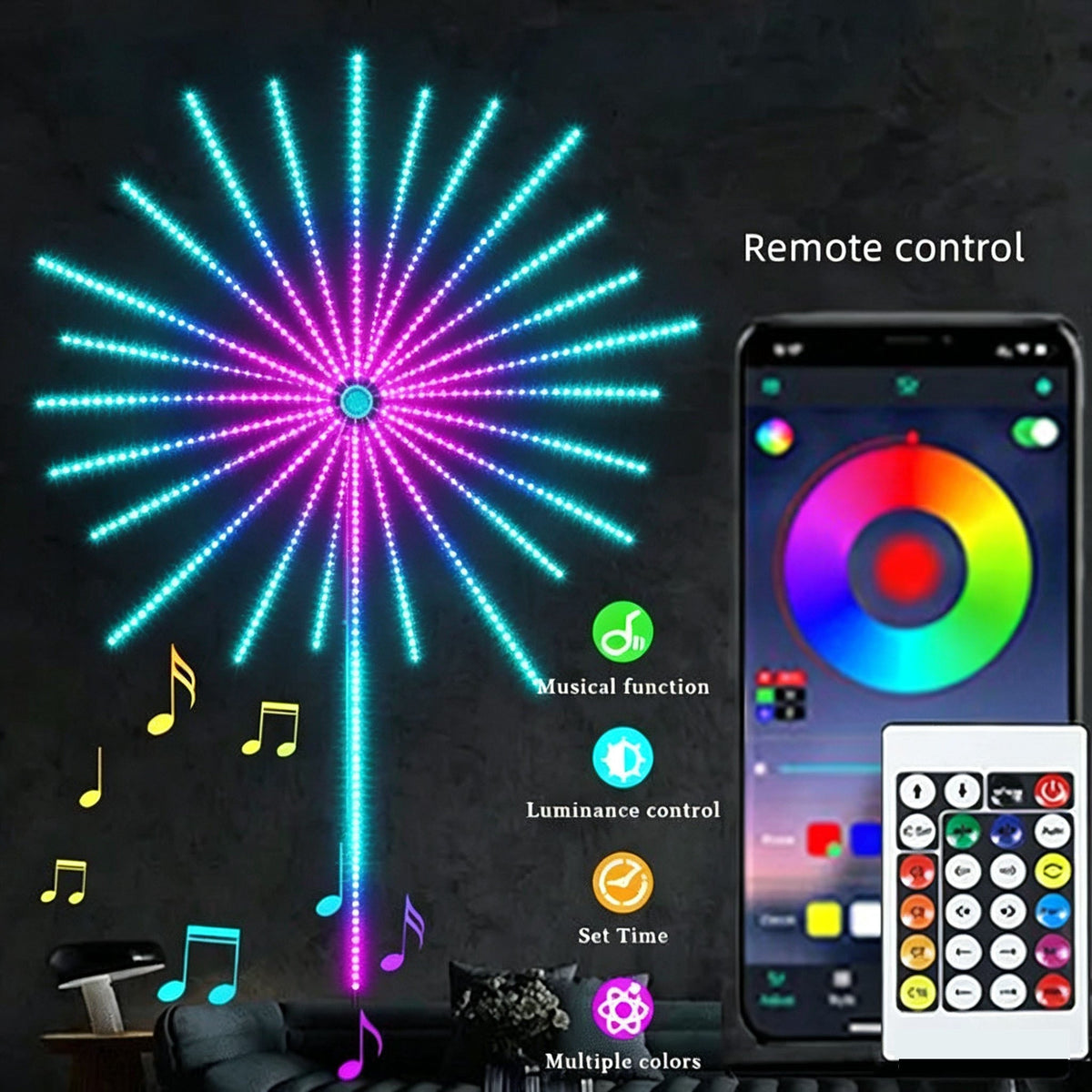 🎁Last Day 49% OFF - 💡Smart Multi-branched Firework Light