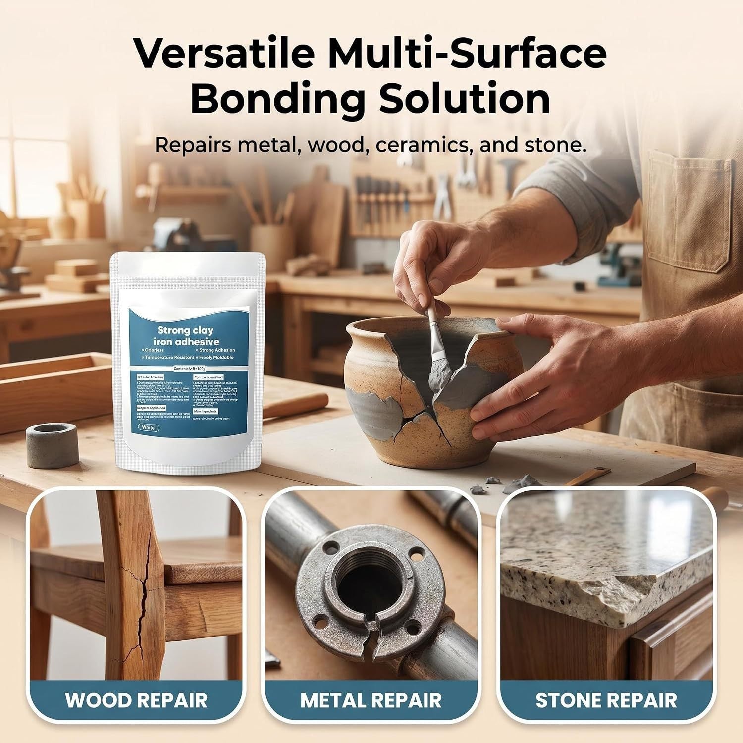 Waterproof Heat-Resistant Epoxy Putty Repair Kit