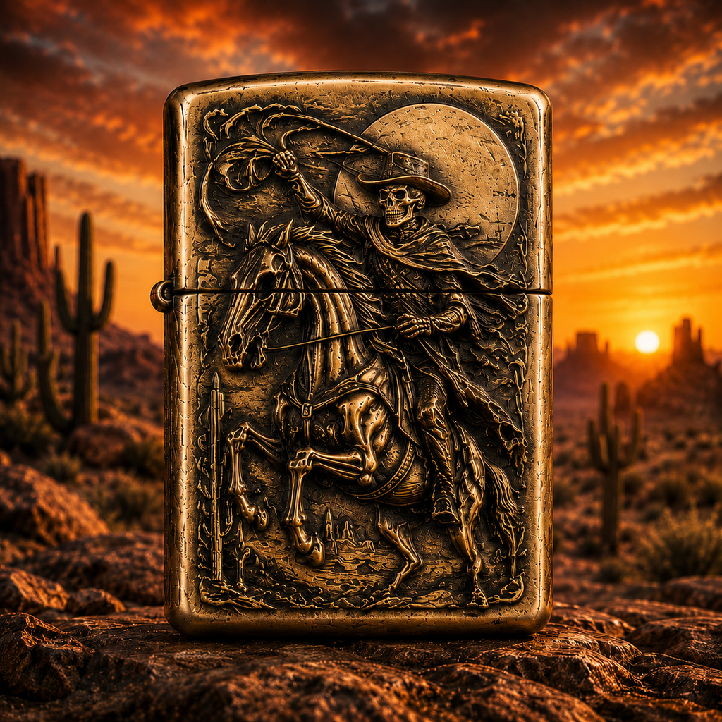 Skeleton Cowboy | Vintage Collector Lighter