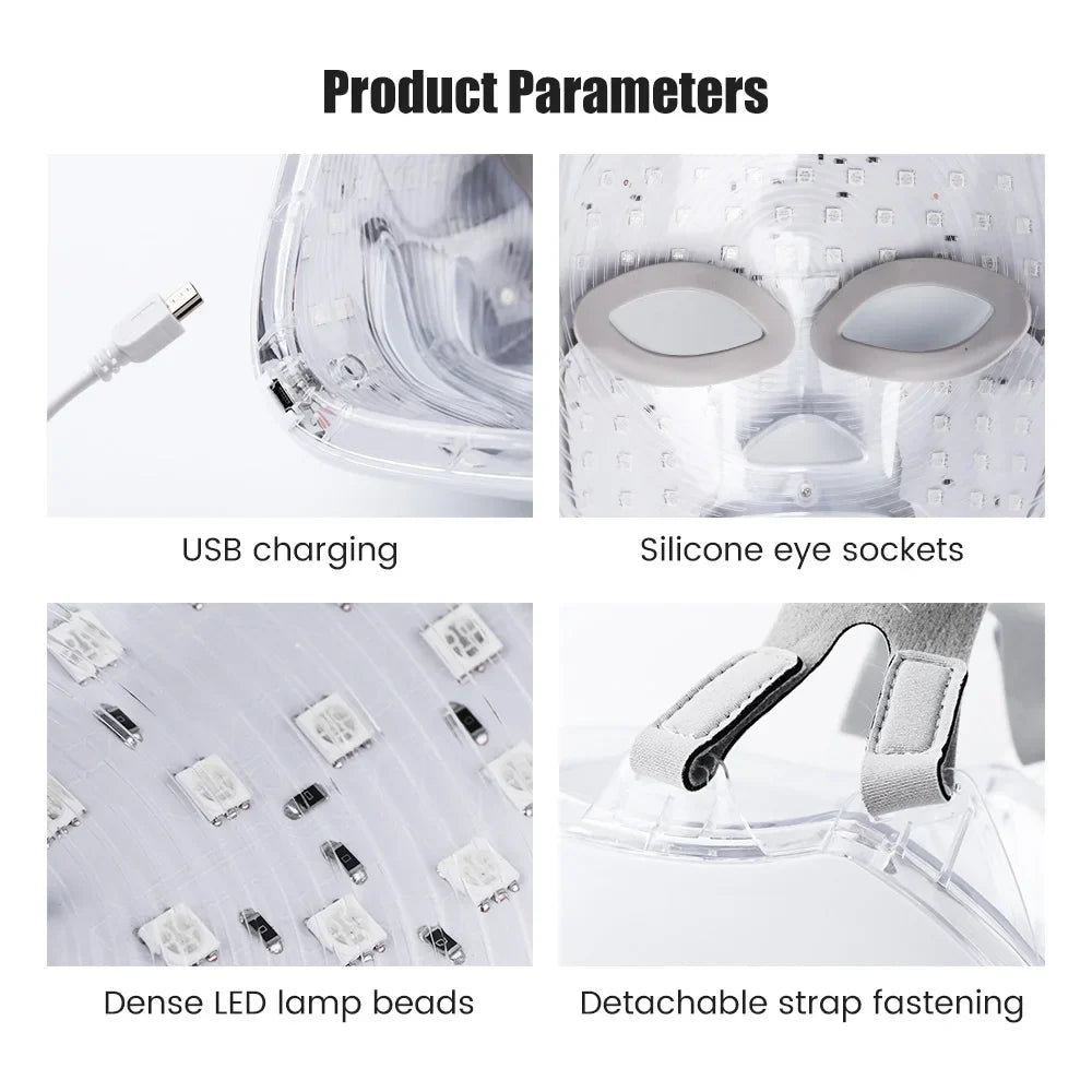 Rechargeable Facial LED Mask