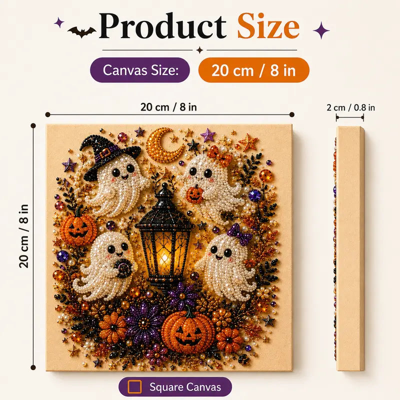Halloween Pearl Art DIY Kit – Turn Tiny Pearls into Spooky-Cute Magic