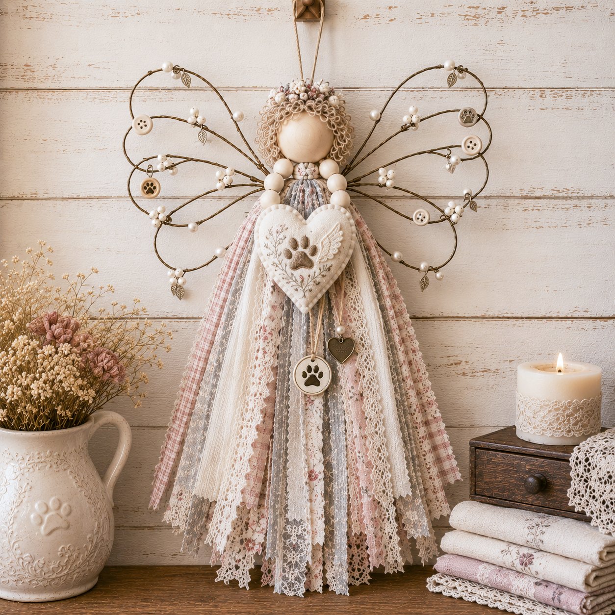 Angel Fabric Hanging DIY Kit
