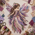 Premium Fairy Patchwork DIY Kit | High-Quality Layered Fabric with Floral Wings DIY Handmade Fantasy Wall Decor ✨
