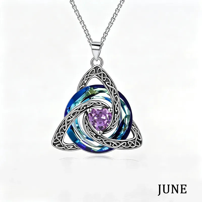 💝12-Month Celtic Birthstone Necklace