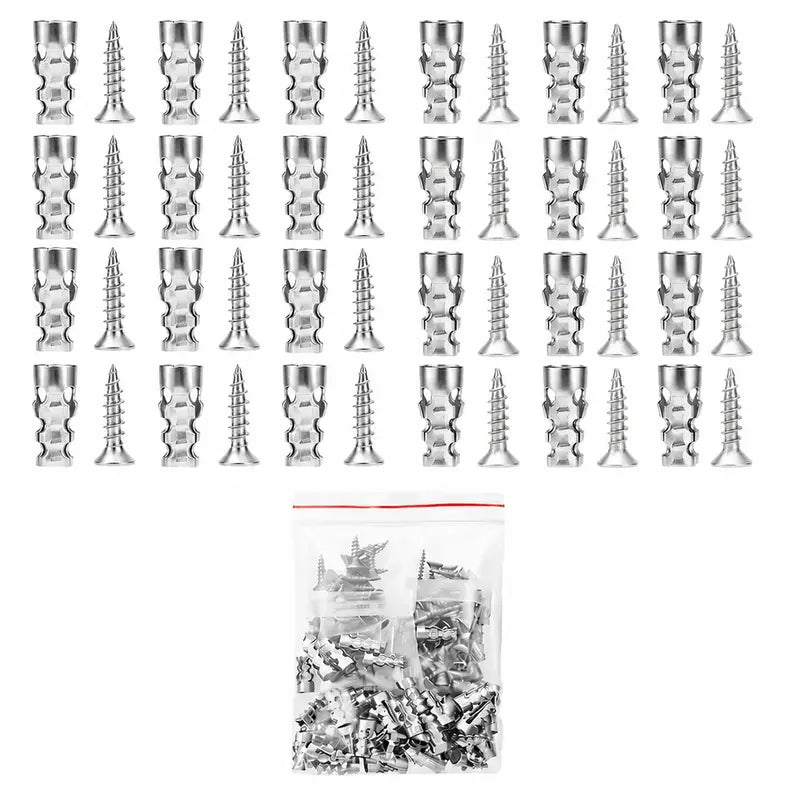 🔩 6×14mm Short Expansion Screw Set for Cabinet Hinge Repair & Stripped Thread Restoration