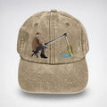 🔥 Last Day 50% OFF-🎣🧢 Catch of the Day Interactive Fishing Cap – Vintage Washed Moving Fish Hat