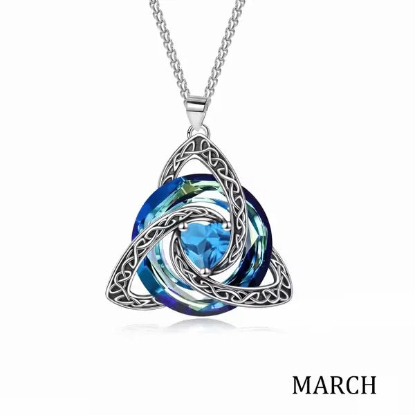 💝12-Month Celtic Birthstone Necklace