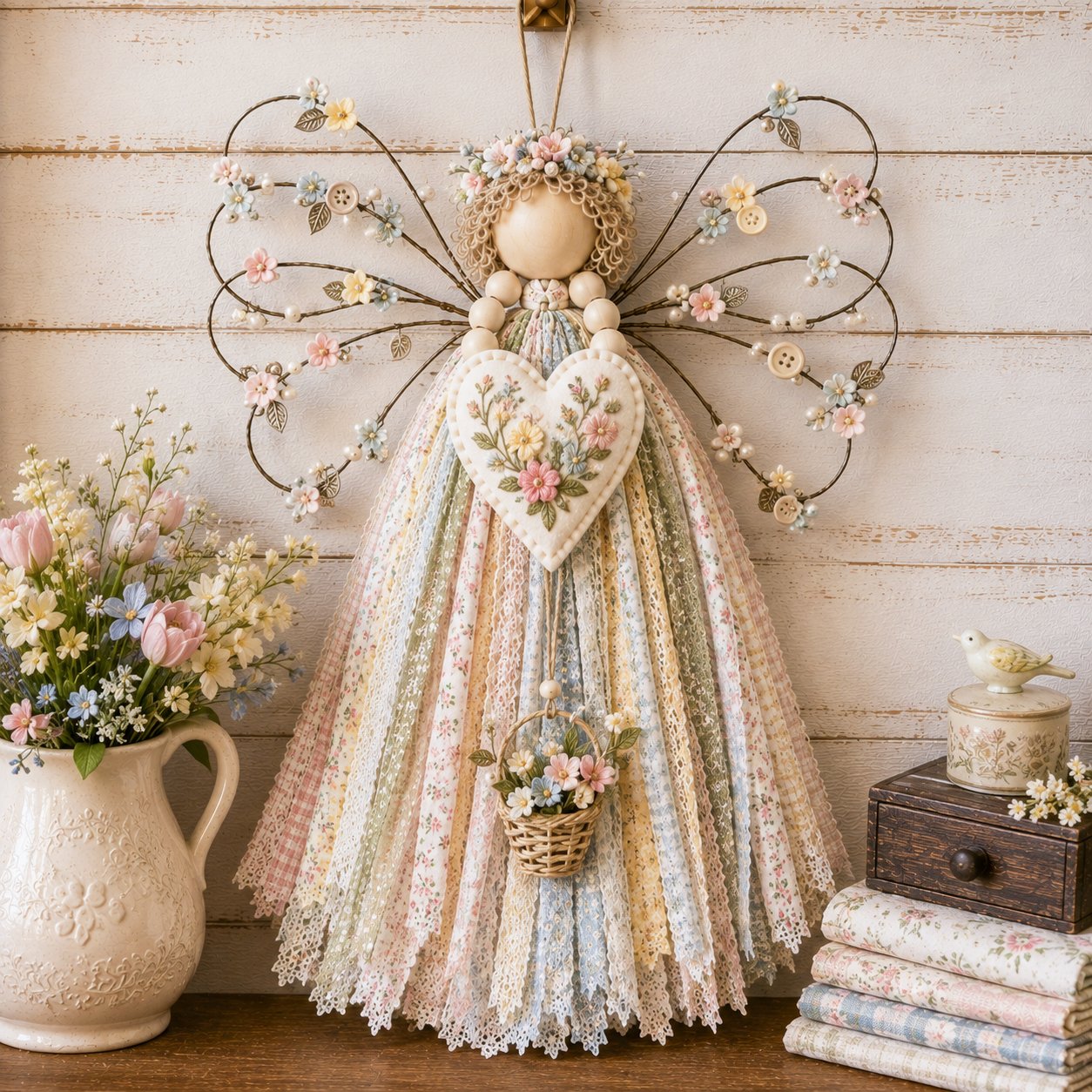 Angel Fabric Hanging DIY Kit