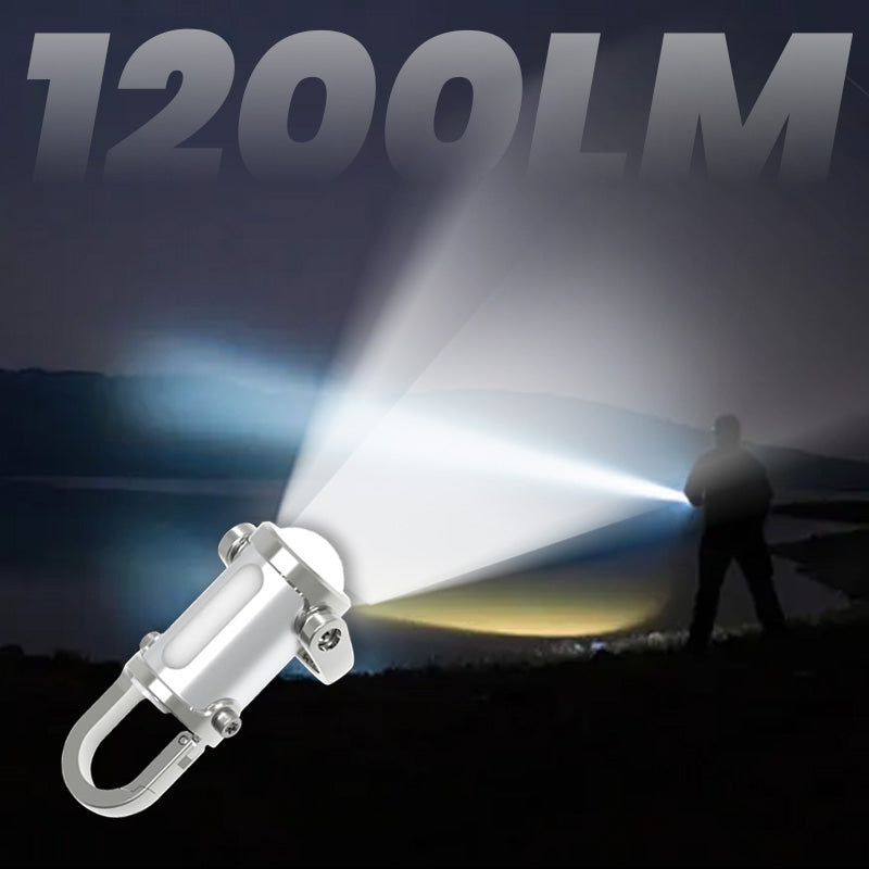 1200LM Super Bright Mini Keychain Flashlight Waterproof