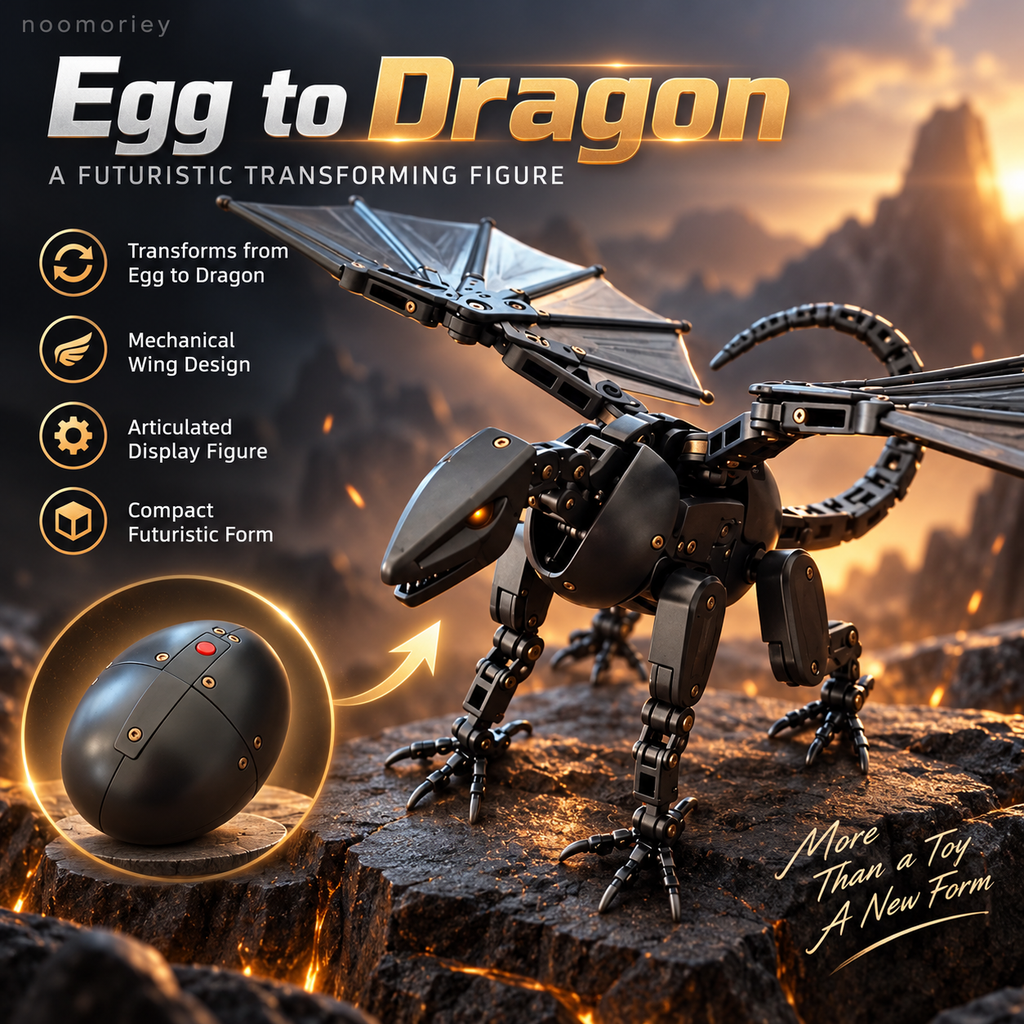 ✨🎁DragonMorph – Egg to Dragon Transforming Mechanical Toy