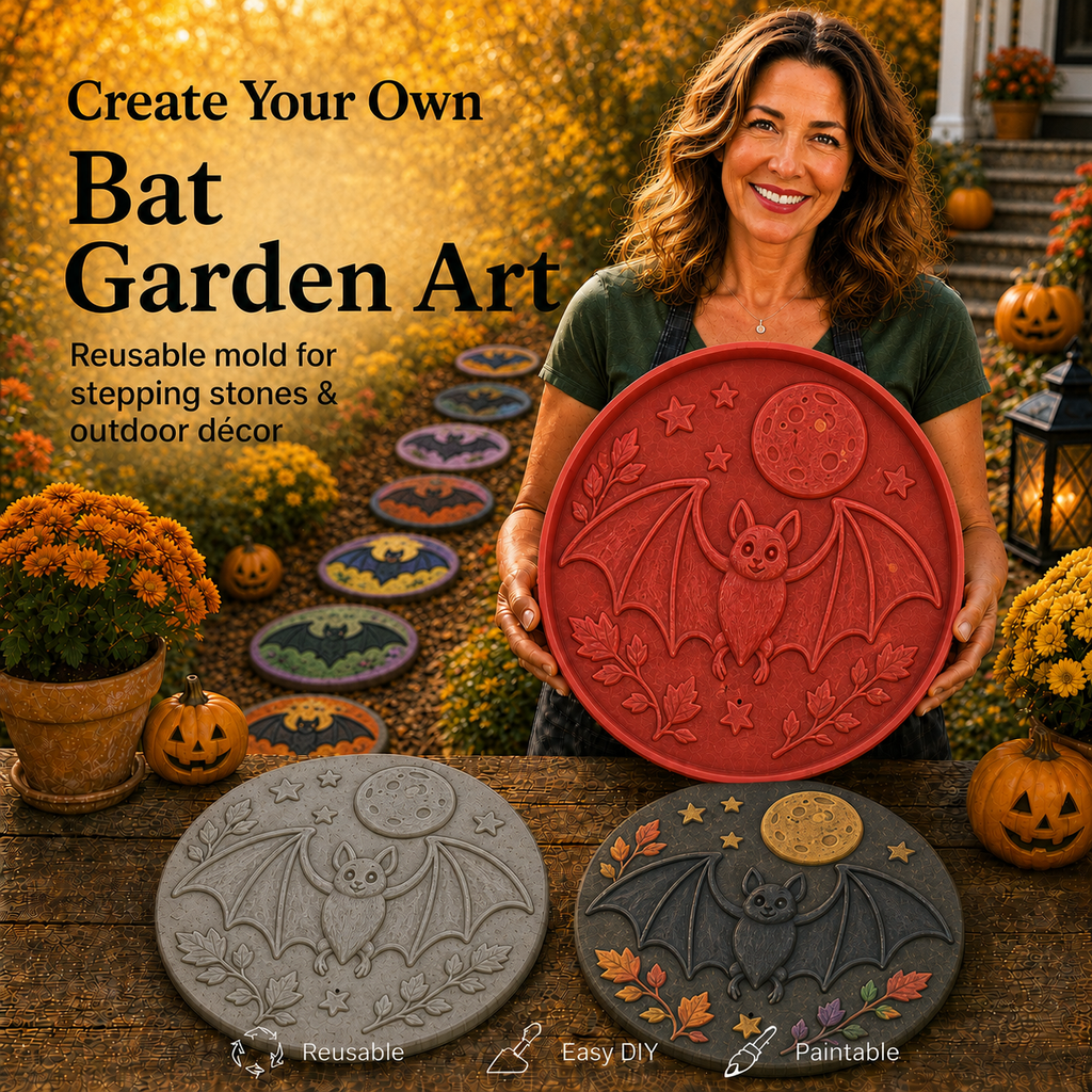 Halloween Garden Stepping Stone Mold