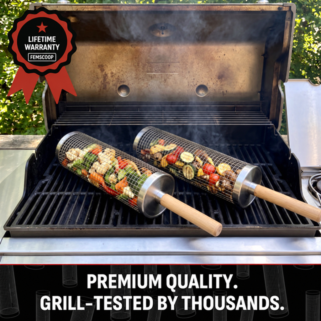 Rolling Grill Basket