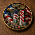Never Forget 25th Anniversary Challenge Coin Carry the memory. Honor the courage. Pass the story forward.