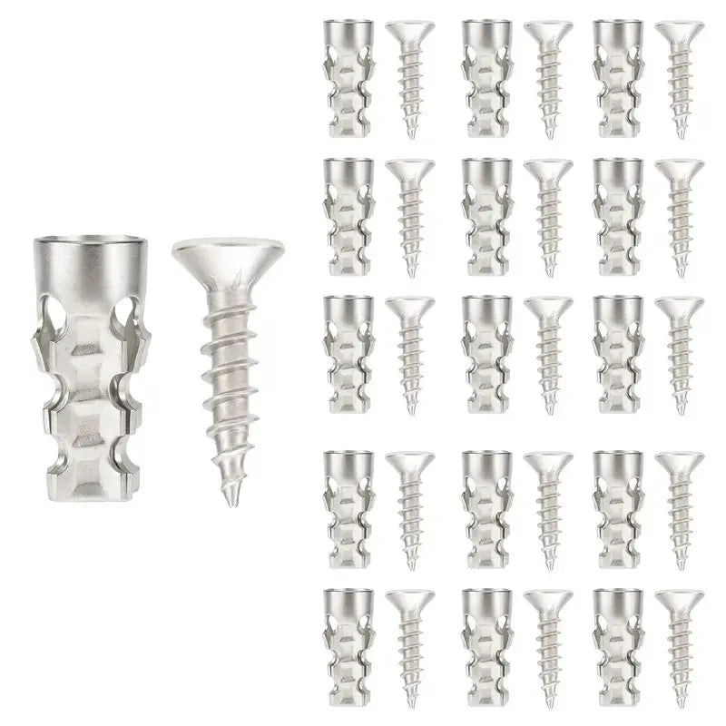 🔩 6×14mm Short Expansion Screw Set for Cabinet Hinge Repair & Stripped Thread Restoration