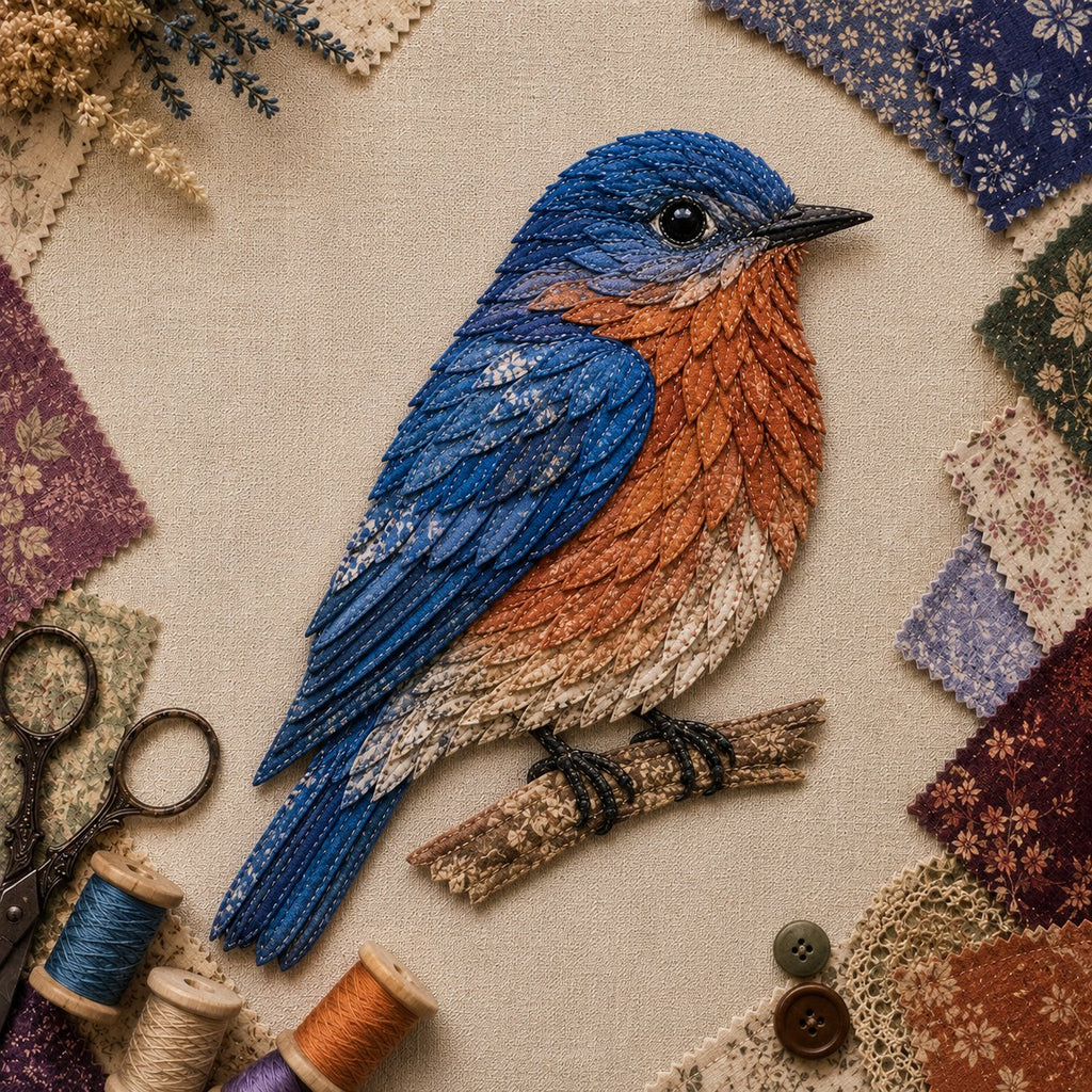 🧵Beginner Friendly - ✨3D Patchwork Bird DIY Craft Kit – BUY 2 FREE SHIPPING