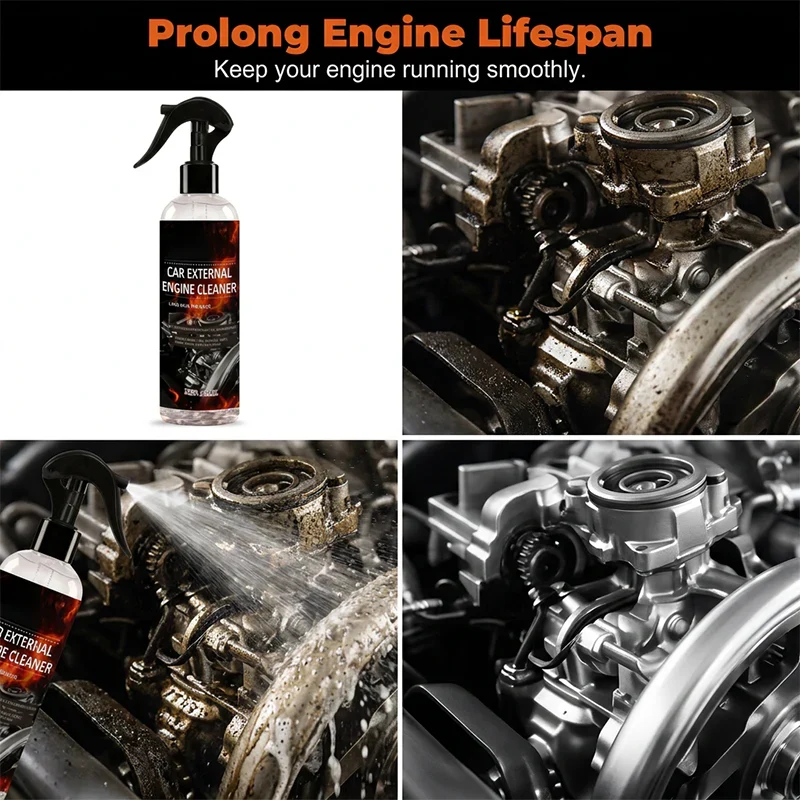 Waterless Fast Acting Car Engine Bay Cleaner