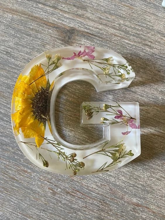Flowers Resin Night Light