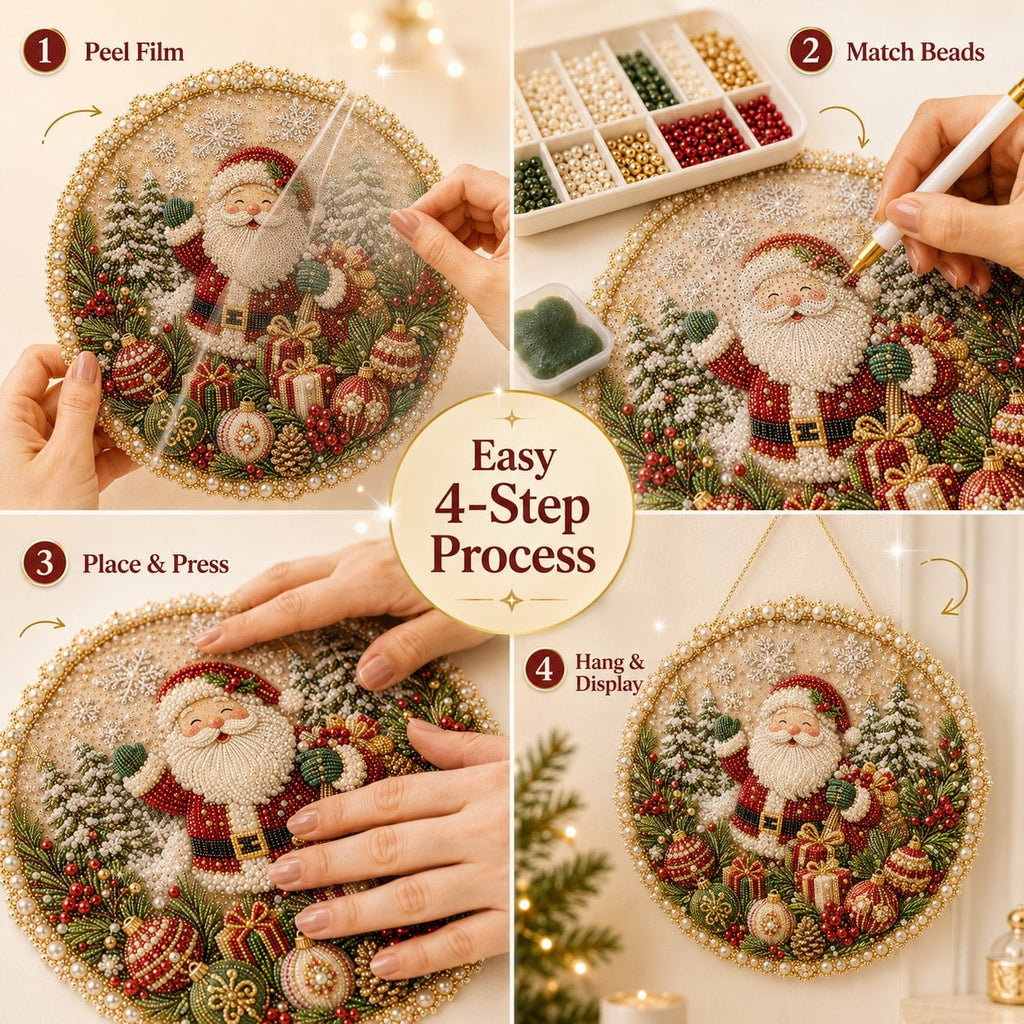 Four Seasons & Holiday Pearl Art Hanging Wreath Kit