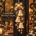 ✨✨ Golden Bell Blessing CascadeTM – Lighted Christmas Door Decor