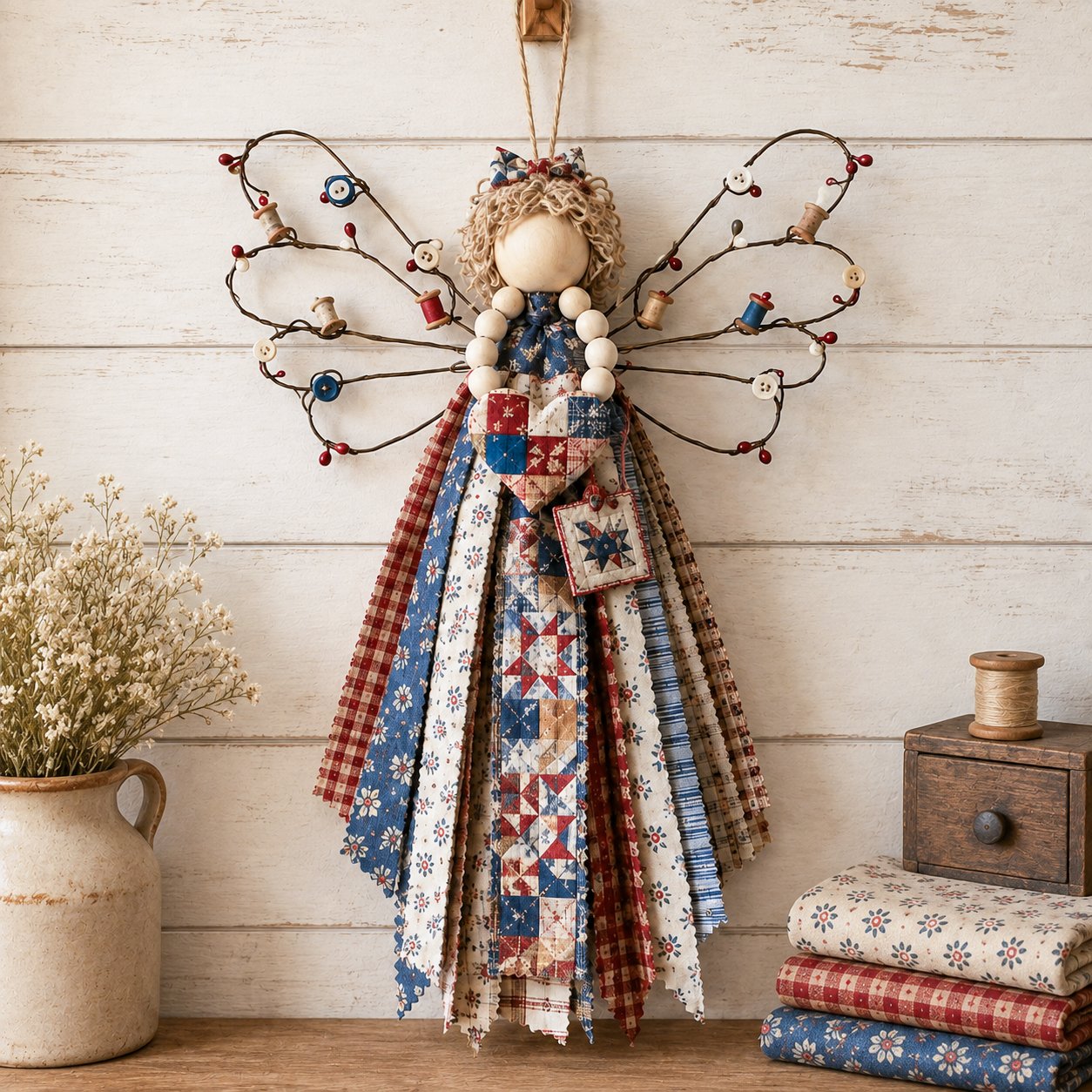 Angel Fabric Hanging DIY Kit